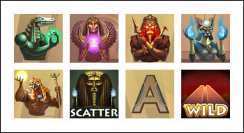 free Egyptian Heroes slot game symbols