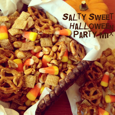 Halloween Chex Mix {With Candy Corn and Peanuts} - WellPlated.com