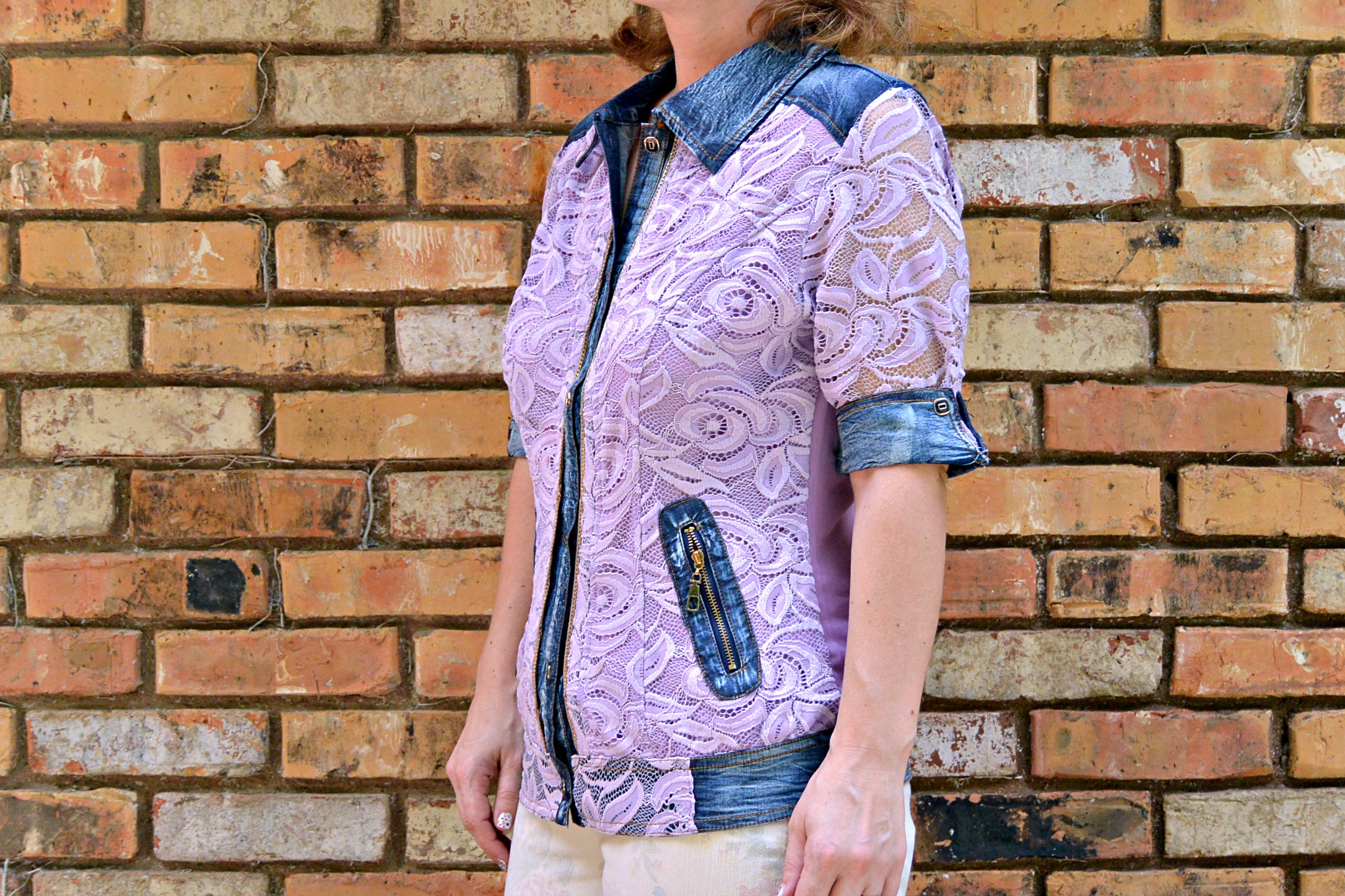 599Fashion - Beautiful Lace Detail short sleeve Jacket