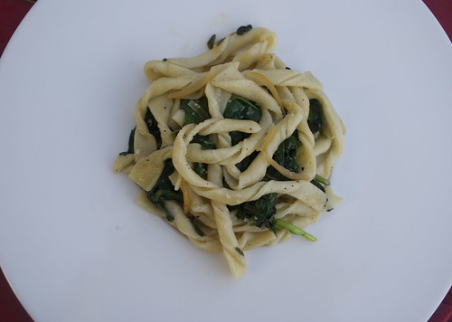 Strozzapreti with preserved lemons and spinach Jessica