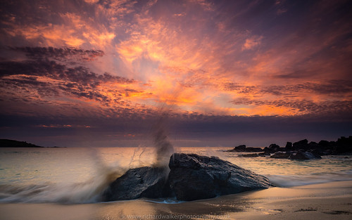 ocean sunset sea sky seascape beach clouds landscape coast rocks cornwall waves landscapephotography