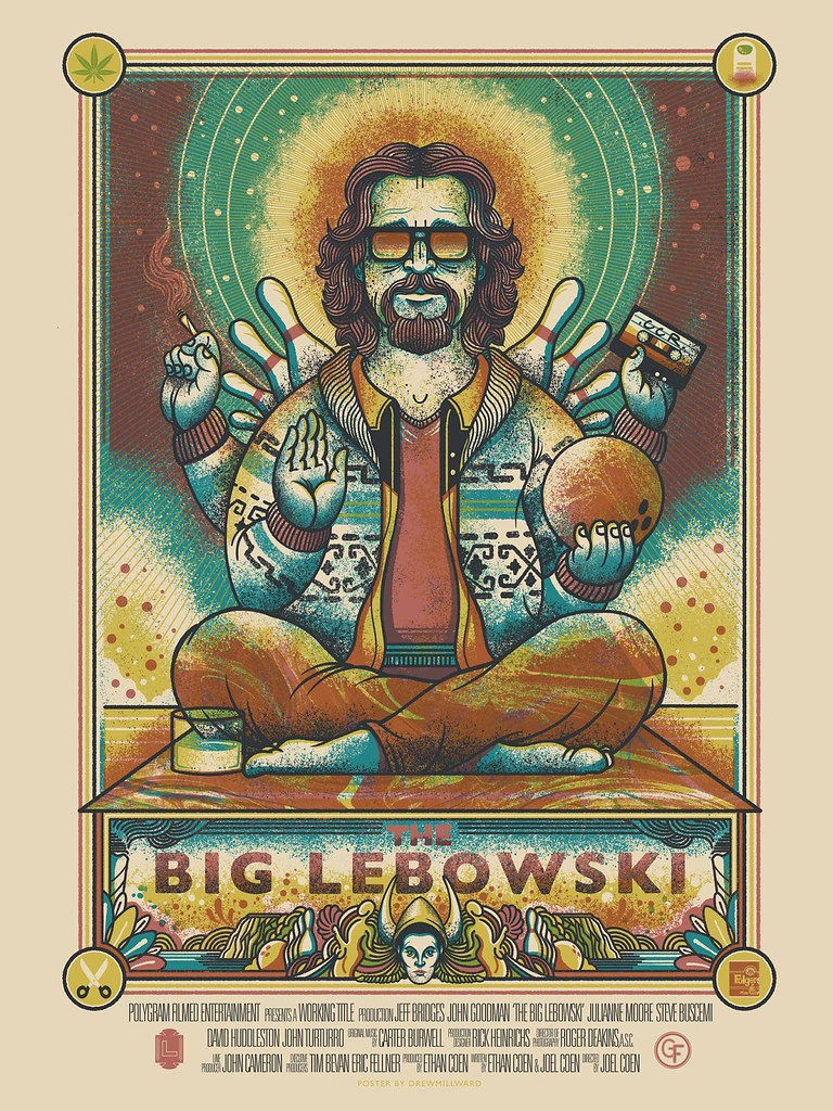 Drew-Millward-Big-Lebowski-Movie-Poster-2015