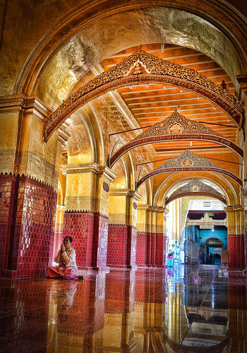 architecture burma colours gold hdr holidays lightroom mahamunibuddhatemple mandalay myanmar onestoptraveltours pagodas photomatix tiles