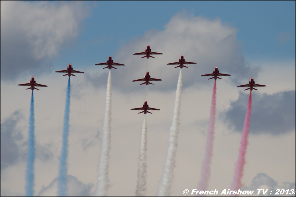 Red Arrows ,60 ans Patrouille de France , Meeting Aerien 2013