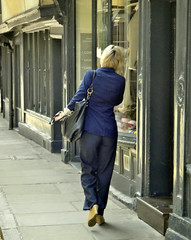 York City Centre - June 2013 - Candid - Blonde Businesswoman Walks and Talks