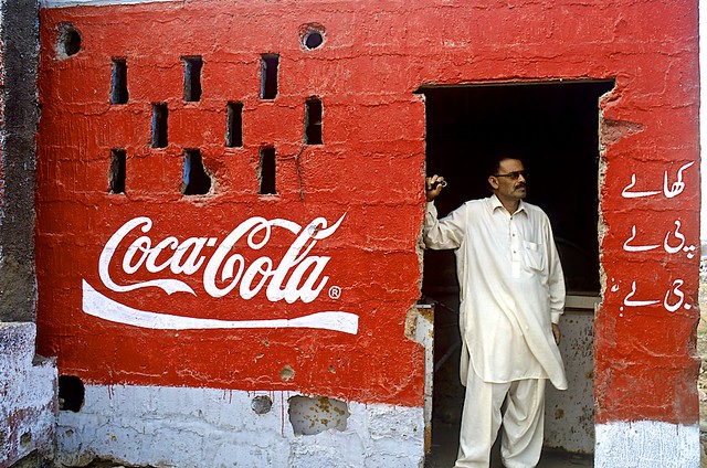 Red Color in Street Photography - Corporate america in pakistan