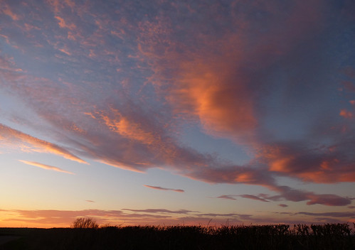 uk sunset england sky orange clouds march colours dorset splatter beautifulclouds lumixtz25