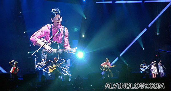 Jay Chou on the guitar