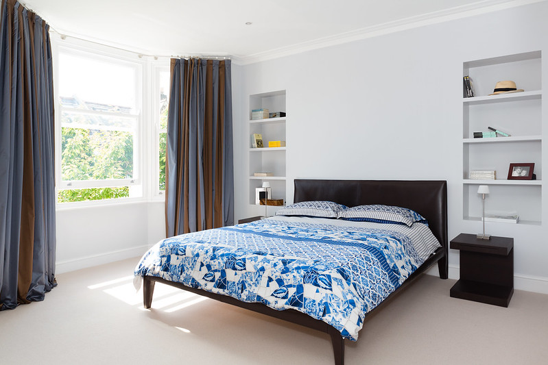 Hillier Road bedroom makeover before after pictures remodel modern platform bed design style ideas inspiration tips advice designer