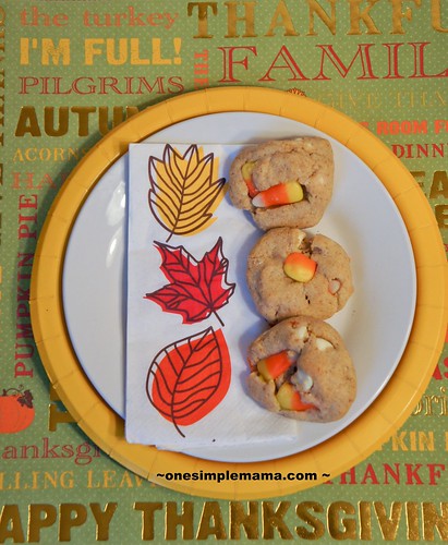 Candy Corn White Chocolate Chip Cookies