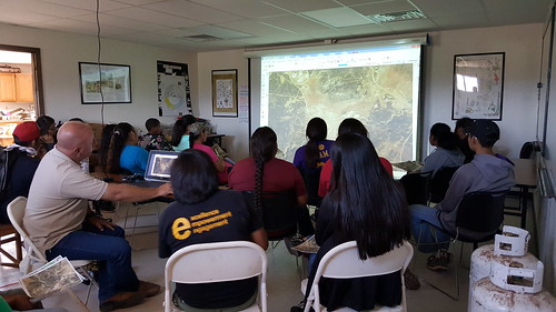 William “Bill” Yoder, USDA, presenting to the 2015 Safeguarding Natural Heritage Diné College summer youth students