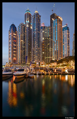 Dubai marina skyscrapers