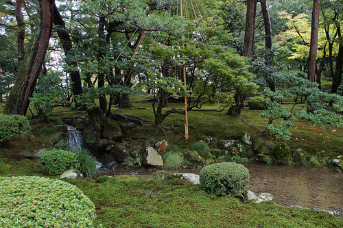 city travel plant tree nature japan garden landscape moss stream object rope shape kanazawa 2012 ishikawaprefecture
