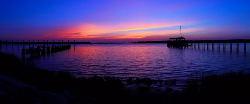sunset point harbor twilight dock waves skies dusk mountpleasant seawall charleston charlestonharbor charlestonsouthcarolina remleys lowcountrysunsets