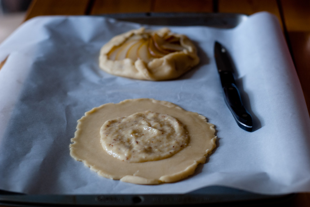 Brandied Pear Galettes with Almond Cream Filling