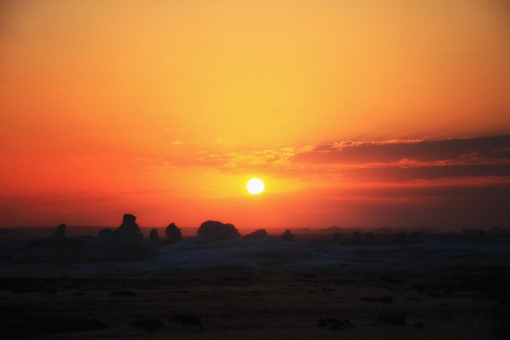 Sunset In The White Desert, Egypt