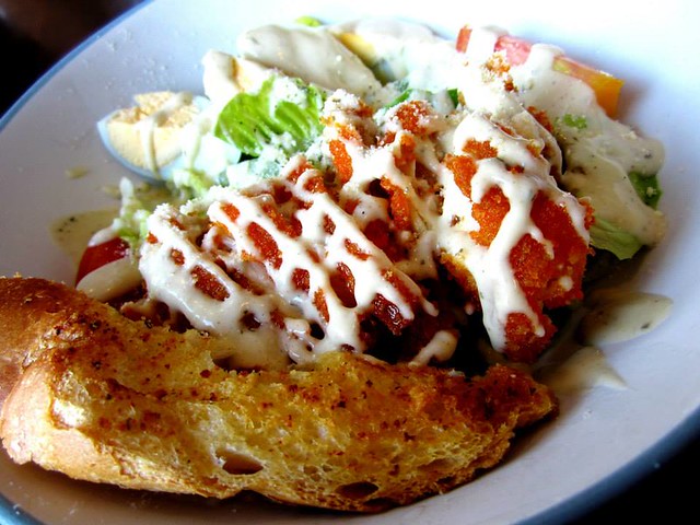 Anson Ceasar's Salad with breaded chicken