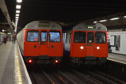 London Underground C Stock 5581 & 5704 Side By Side At Euston Square