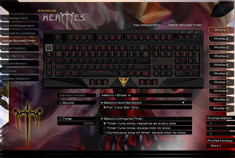 GAMDIAS HERMES Mechanical Gaming Keyboard 70