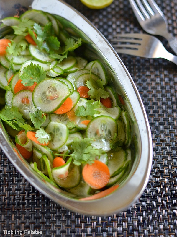 Cucumber Salad with Cilantro Lime Dressing