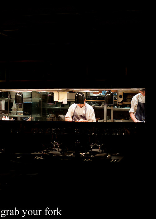Chefs in the kitchen at Swine and Co, Sydney