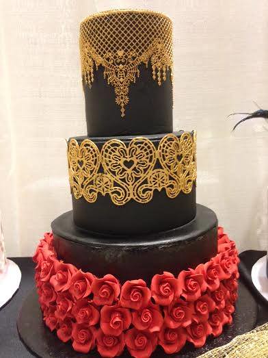 Gothic Cake by Melanie Kenefsky of The Blooming Bakery (aka Melanie Kenefsky)
