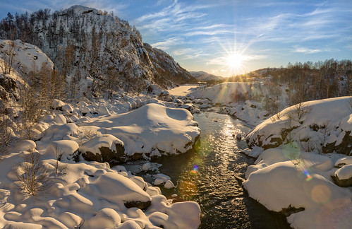 panorama pano sirdal lister snow januar january sun sunshine snø norge norway vestagder flare flares solsklinn