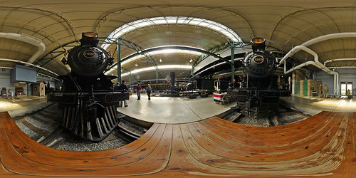 railroad panorama 360 steam equirectangular