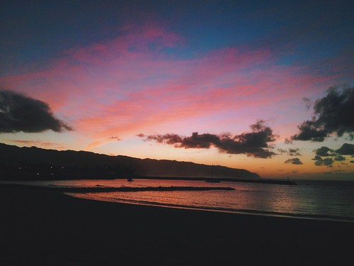 pink blue sunset orange mobile hawaii haleiwa iphone mobilephotography iphoneography instantdc iphone4s vscocam uploaded:by=flickrmobile flickriosapp:filter=nofilter