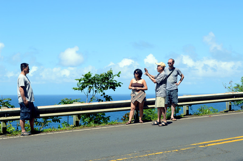 Taking Photos along the road to Hana