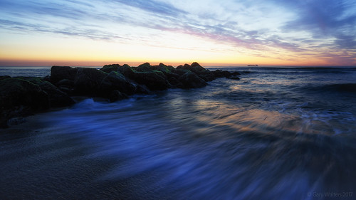 tanker beach landscape sky zeiss sel1635z water sonya7r colors seascape shore sunrise flickr waves sunset ocean sea coast