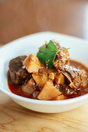 golden beet + beef stew