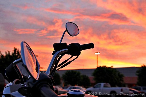 reflection oklahoma beautiful sunrise work colorful availablelight earlymorning gimp motorcycle darkmoon