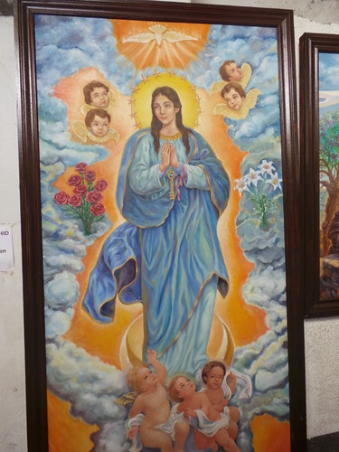 painting of Mary, Daraga