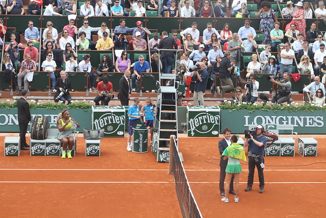 Serena Williams and Alizé Lim