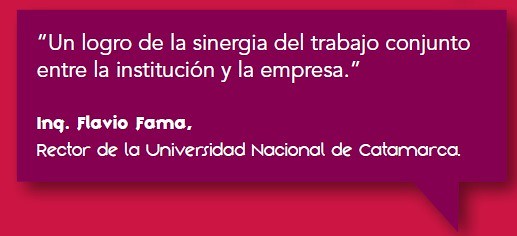 Programa de Estudios Terciarios. Ing. Flavio Fama, Rector de la Universidad Nacional de Catamarca.