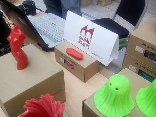 The Open Shoes midsole Prototype in Forotech 2014, Engineering and Technology Week, on the Deusto University, within the Bilbaomakers exhibitor.
