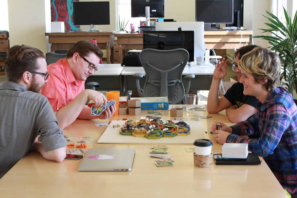 Settler's of Catan at the New Office!