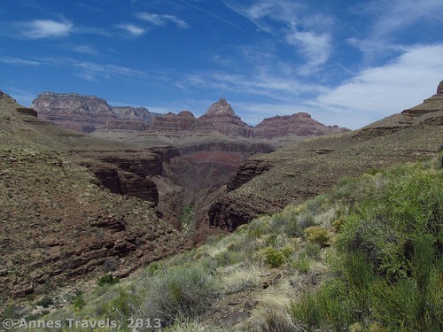 Along the Tonto Trail below Horseshoe Mesa in Grand Canyon National Park, Arizona