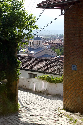 houses landscape cityscape view prizren kosovo fortress kaljaja