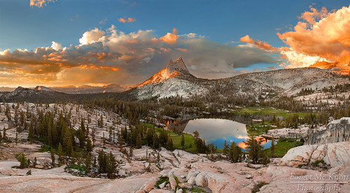 california park sunset lake storm reflection water clouds cathedral meadow peak national yosemite thunder brianknott forgetmeknottphotography fmkphoto