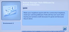 Retinal Ravager Holo-Billboard by Arasika Industries