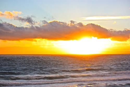 sunset on the Otago Peninsula
