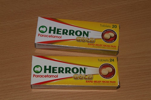 Sneakily downsized package for Herron Paracetamol