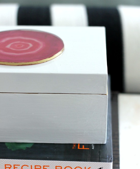 Hi Sugarplum | DIY Agate Lacquered Box