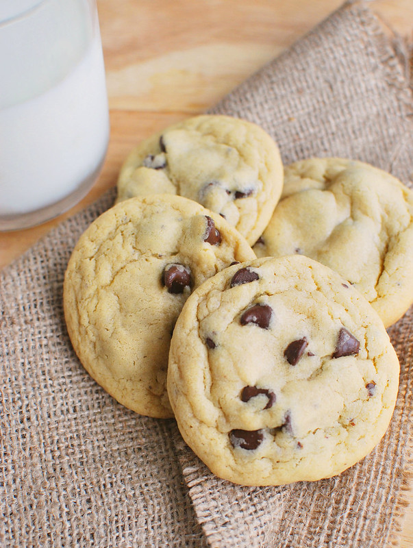 Chocolate Chip Pudding Cookies - the softest cookies ever! Classic chocolate chip cookies made with pudding mix to keep them chewy and soft. 