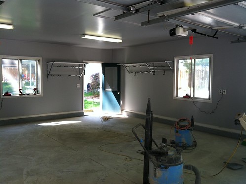 garage floor progress
