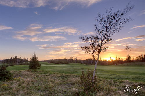 sunset canada black sport newfoundland golf duck stjohns course golfing nl clovelly actio