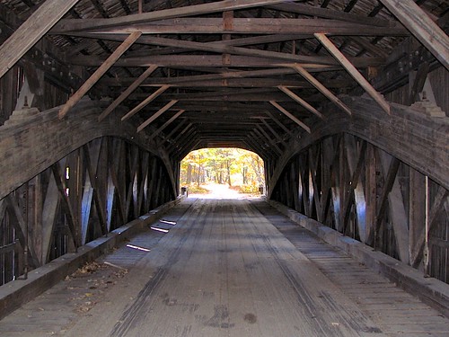 Inside Hemlock Covered Bridge