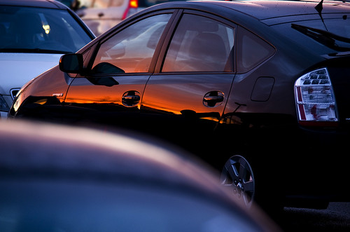sunset reflection car dougmallnikond5100